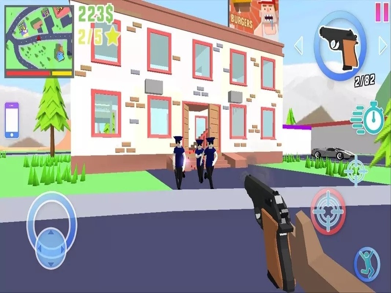 Hack Dude Theft Wars đem lại trải nghiệm truy nã căng thẳng