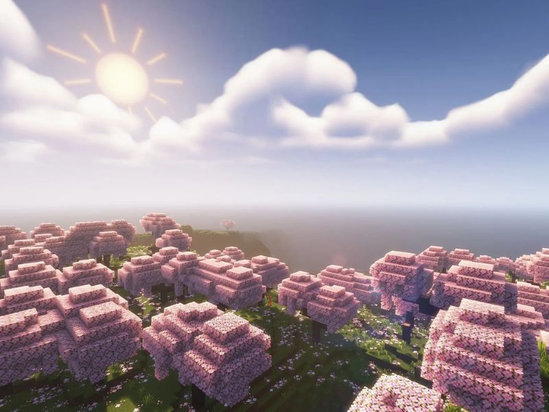 Đồ họa đẹp mắt trong Minecraft PE